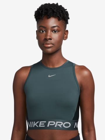 Nike Top sportowy w kolorze zielonym