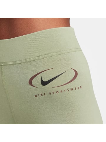 Nike Legginsy sportowe w kolorze zielonym