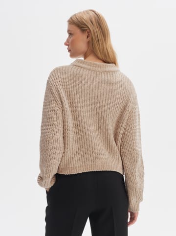 OPUS Sweter "Pektuno" w kolorze beżowym