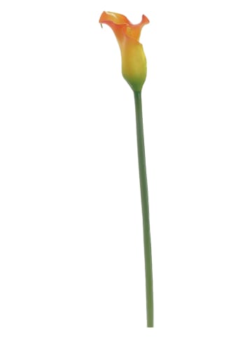 InArt Sztuczny kwiat w kolorze pomarańczowo-zielonym - 70 cm