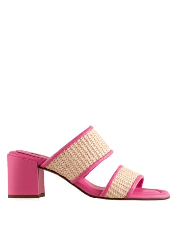 Högl Leren slippers "Marbella" beige/roze