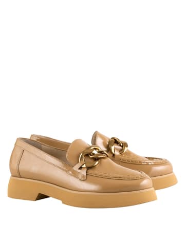 Högl Leder-Slipper "Stacy" in Hellbraun