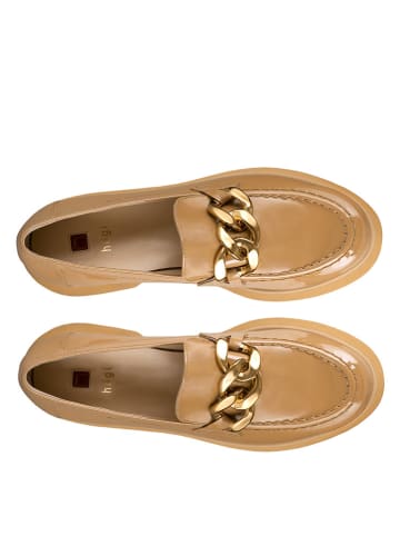 Högl Leder-Slipper "Stacy" in Hellbraun