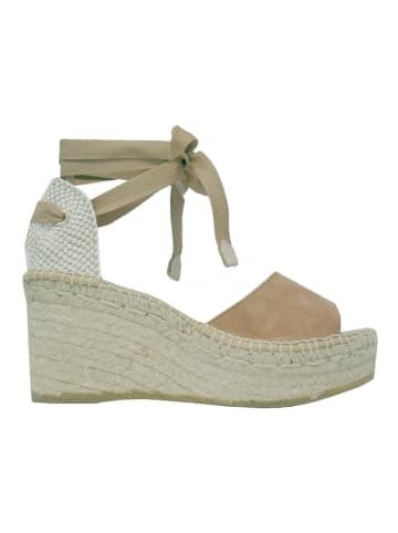 Högl Keil-Sandaletten "Lucca" in Hellbraun/ Beige
