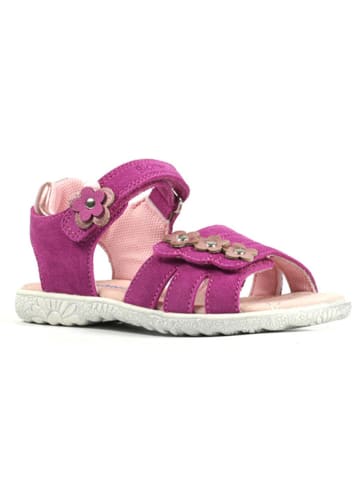 Richter Shoes Skórzane sandały w kolorze fioletowym