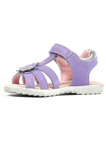 Richter Shoes Leder-Sandalen in Lila