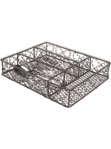 Clayre & Eef Besteckkasten in Braun - (L)31 x (B)25 cm