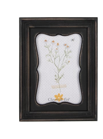 Clayre & Eef Fotolijst zwart - (B)15 x (H)20 x (D)2 cm
