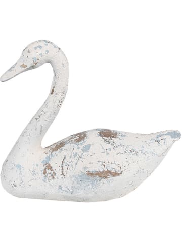 Clayre & Eef Decoratief object "Zwaan" wit - (B)33 x (H)28 x (D)16 cm