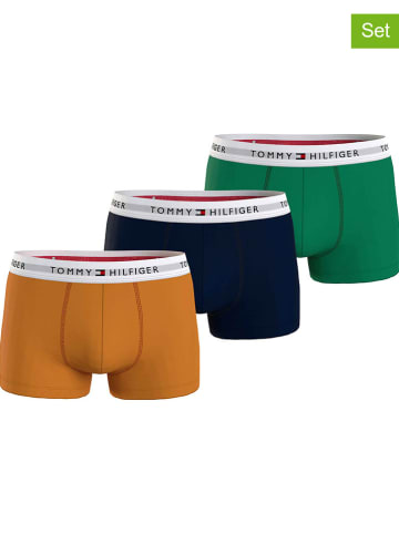 Tommy Hilfiger 3-delige set: boxershorts lichtbruin/donkerblauw/groen