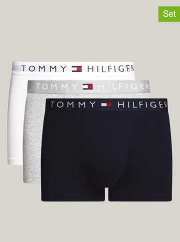 Tommy Hilfiger Bokserki (3 pary) w kolorze białym, czarnym i szarym