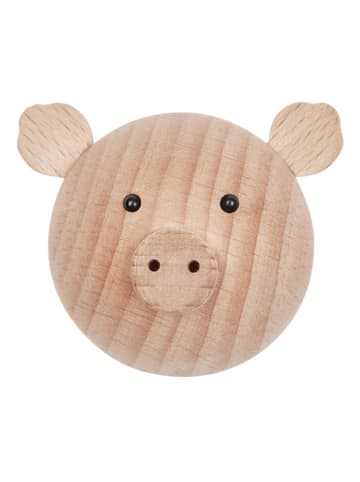 OYOY mini Kapstokhaak "Pig" naturel