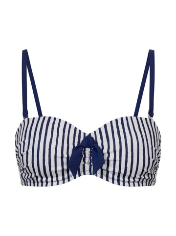 Rösch Bikinitop donkerblauw/wit