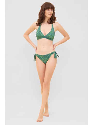 Rösch Bikini-Slip in Grün/ Blau
