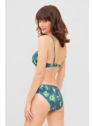 Rösch Bikinitop donkerblauw/groen