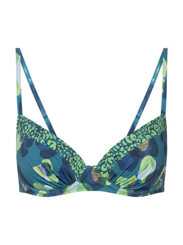 Rösch Bikinitop donkerblauw/groen