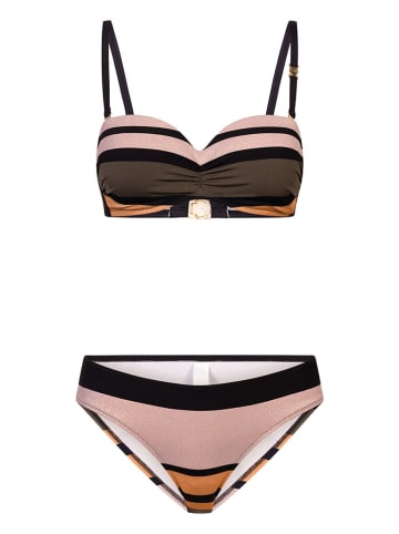 Féraud Bikini w kolorze jasnoróżowo-jasnobrązowo-czarnym