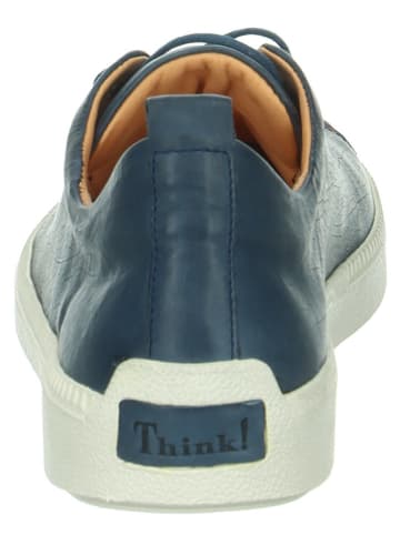 Think! Skórzane sneakersy "Turna" w kolorze granatowym
