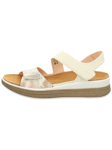 Think! Leder-Sandalen in Creme