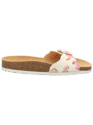 Think! Leren slippers crème