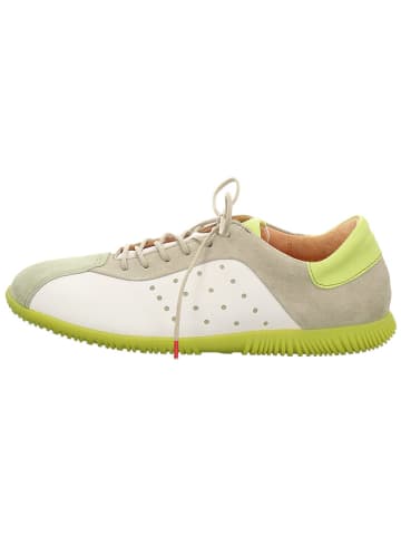 Think! Skórzane sneakersy w kolorze biało-szaro-zielonym