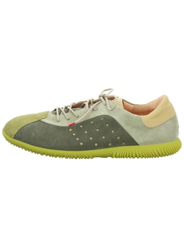 Think! Leder-Sneakers in Khaki/ Grün