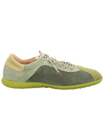 Think! Leren sneakers kaki/groen