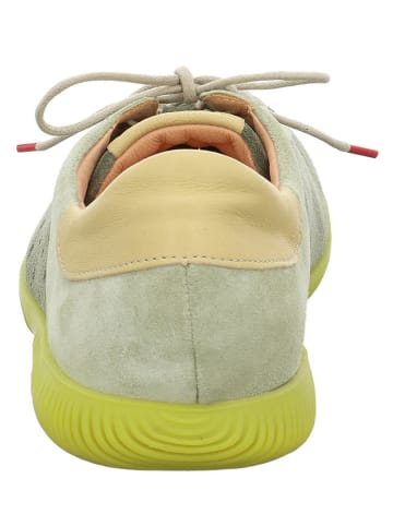 Think! Leren sneakers kaki/groen