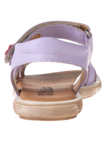 kmins Skórzane sandały w kolorze fioletowym