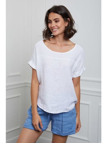 La Compagnie Du Lin Leinen-Shirt "Felicia" in Weiß