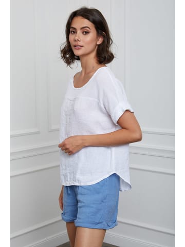 La Compagnie Du Lin Leinen-Shirt "Felicia" in Weiß