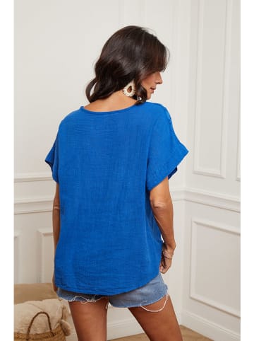 La Compagnie Du Lin Shirt "Levana" blauw