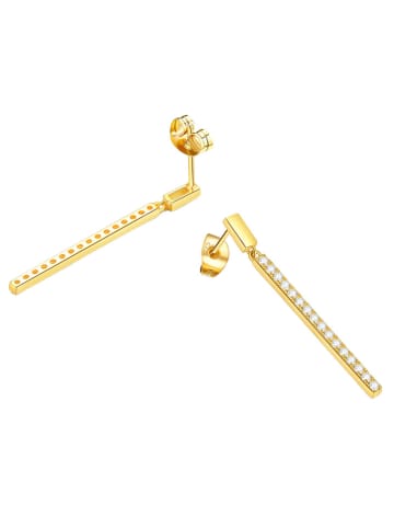 MAISON D'ARGENT Vergold. Ohrstecker mit Edelsteinen