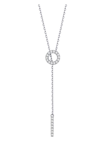 MAISON D'ARGENT Silber-Halskette mit Edelsteinen - (L)40 cm