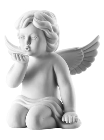 Rosenthal Figurka dekoracyjna "Angel blowing kisses" w kolorze białym - 13 x 14 x 9 cm