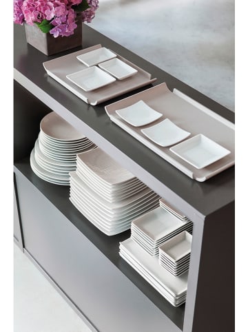 Rosenthal 6-delige set: dessertborden "Mesh" wit - (L)9 x (B)9 cm