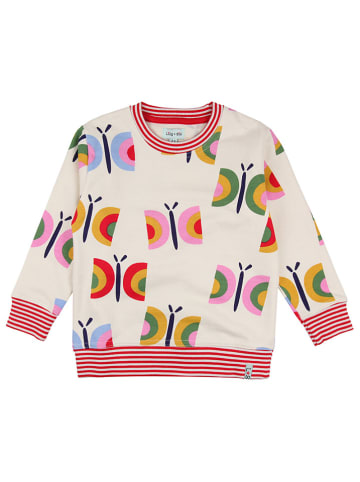 Lilly and Sid Sweatshirt in Creme/ Rot