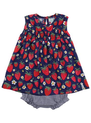 Lilly and Sid 2tlg. Outfit in Dunkelblau/ Rot