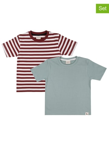 Turtledove London 2-delige set: shirts wit/bordeaux/groen