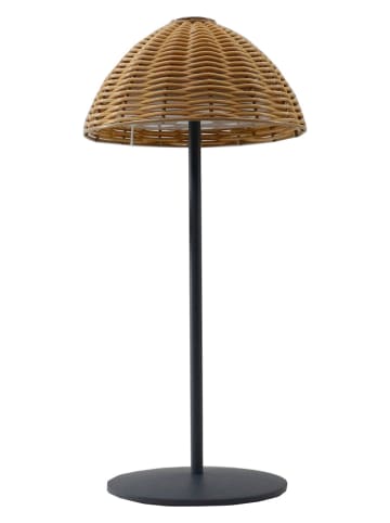 lumisky Lampa stojąca LED "Faroe" w kolorze czarno-brązowym - Ø 15 x wys. 30 cm