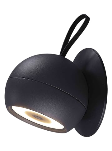 lumisky Lampa zewnętrzna LED "Orby" w kolorze czarnym - Ø 11 x wys. 14,5 cm