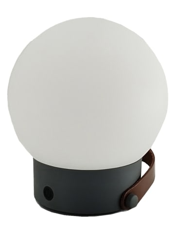 lumisky LED-Solarleuchte "Globy Nomad" in Weiß/ Schwarz - Ø 14 x (H)22,4 cm