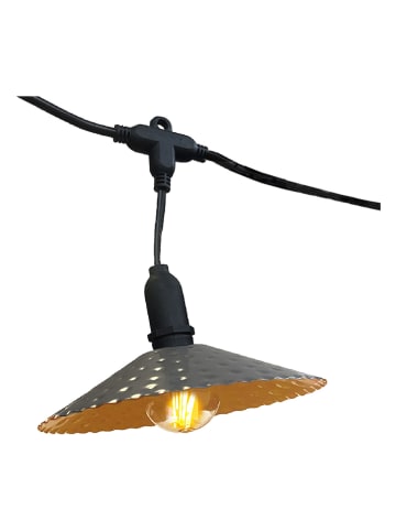 lumisky LED-Lichtergirlande "Mini Vinty" in Grau/ Gold - (L)600 cm