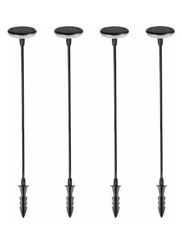 lumisky Lampy zewnętrzne LED (4 szt.) w kolorze czarnym - Ø 9,6 x wys. 76,2 cm