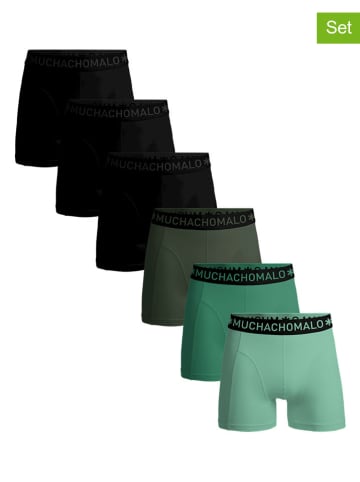 Muchachomalo 6-delige set: boxershorts zwart/groen