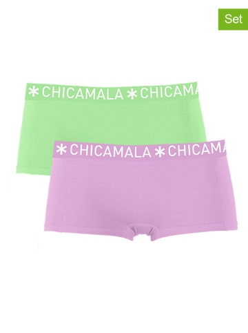 Muchachomalo 2-delige set: boxershorts paars/groen