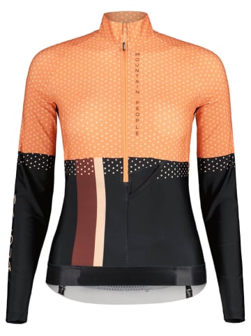Maloja Skishirt "SycamoreM" zwart/oranje