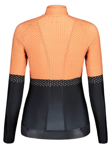 Maloja Koszulka skitourowa "SycamoreM" w kolorze czarno-pomarańczowym