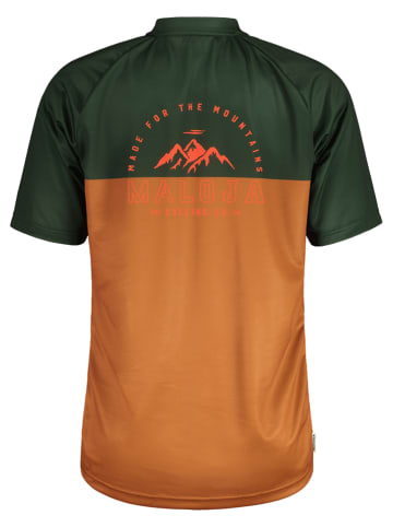 Maloja Fietsshirt "BarettiM" lichtbruin/groen