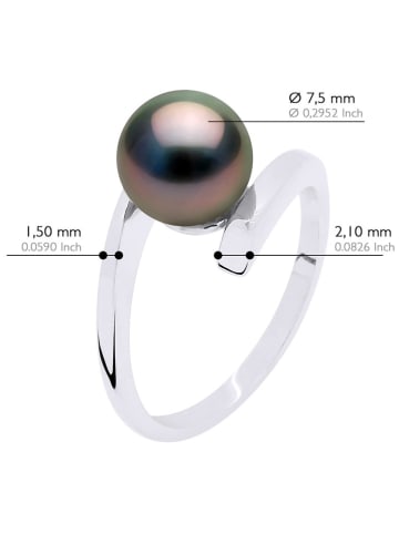 ATELIERS SAINT GERMAIN Zilveren ring met tahitikweekparel